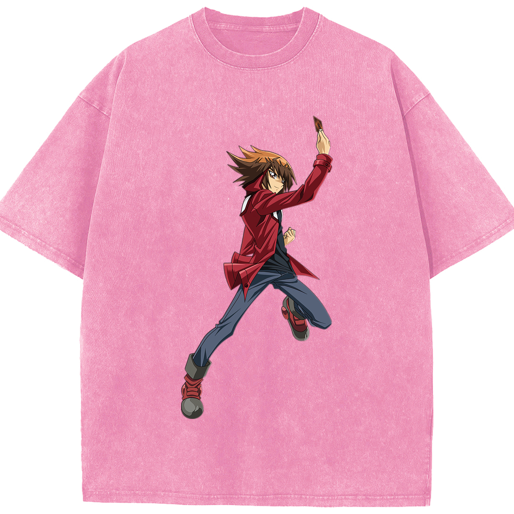 （画像用） 遊☆戯☆王 Yu-Gi-Oh! 綿100% ヴィンテージ風 半袖Tシャツ（フロントプリント）